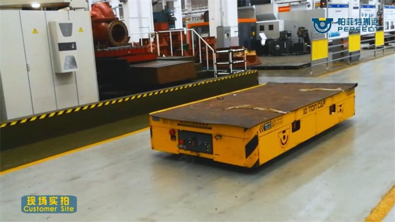 motorized die cart for the transport of coils 20t